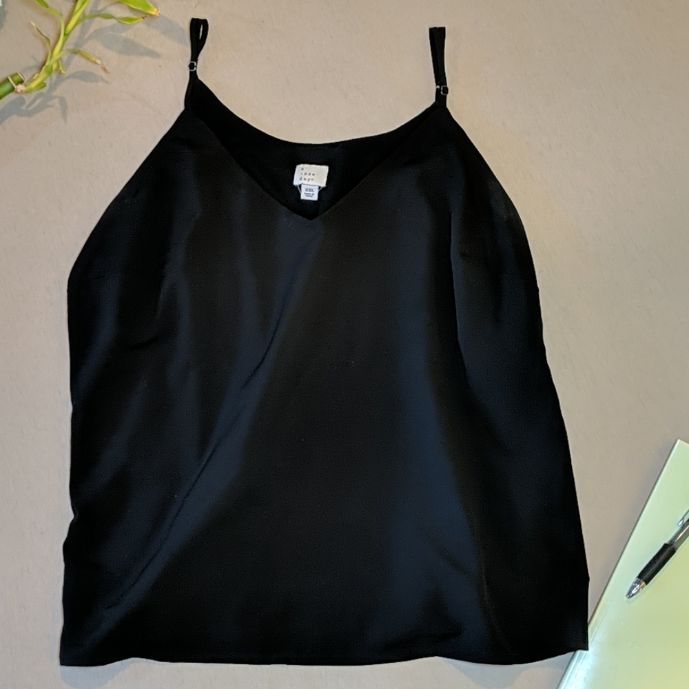 a new day black tank top